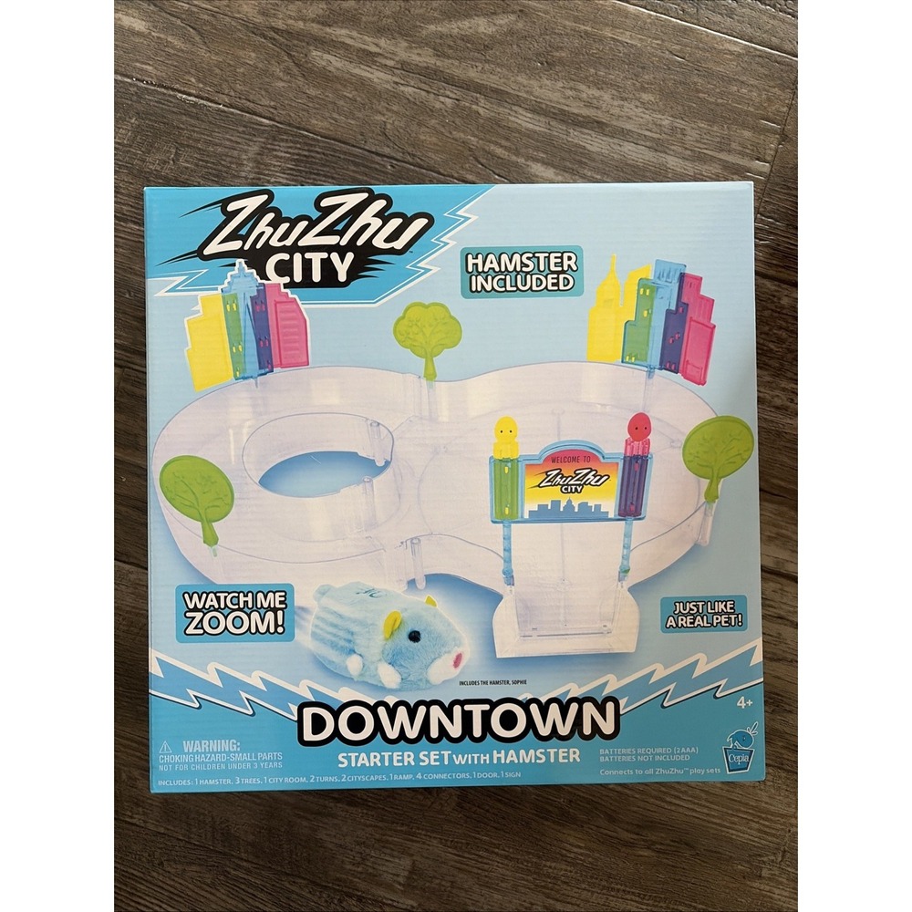 NEW! 2025 Zhu Zhu City DOWNTOWN STARTER SET with Sofia Interactive Hamster Plush